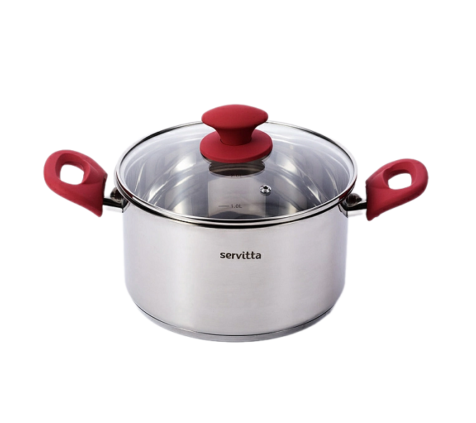 Bộ nồi chảo 7 món bằng thép không gỉ Servitta